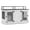 White, variant on MCombo 57'' Double Dog Crate Furniture with Secure Dual Lock, TV Stand, Light Grey