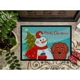 thumbnail image 3 of Carolines Treasures BB1834JMAT Snowman With Longhair Red Dachshund Indoor & Outdoor Mat- 24 x 36 in., 3 of 4