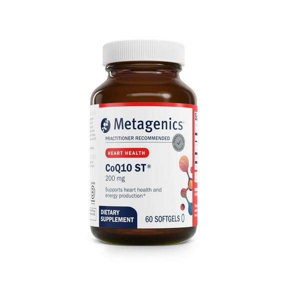 Metagenics CoQ10 ST-200 mg, Highly Absorbable 200 mg Coenzyme Q10 Supplement to Help Support Energy Production and Cardiovascular Function - 60 Count