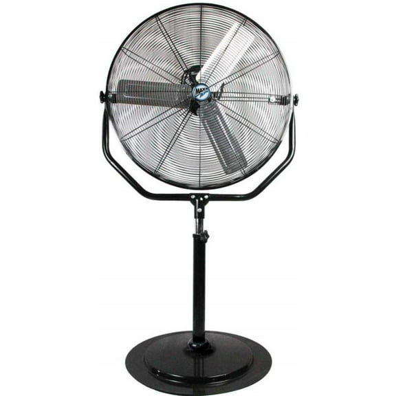 Maxx Air 30 in. 3-Speed Adjustable Height Yoke Pedestal Fan