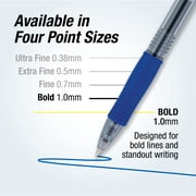 Pilot G2 Retractable Gel Pens, Bold Point, Blue, 2 Count