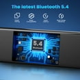 thumbnail image 4 of AUOSHI Small Sound Bar for TV, 2.1ch 60+W Compact Soundbar with Built-in Subwoofer, Bluetooth 5.4, 5 EQ Modes, HDMI ARC/Optical/AUX/USB, 16.5 inch, 4 of 12