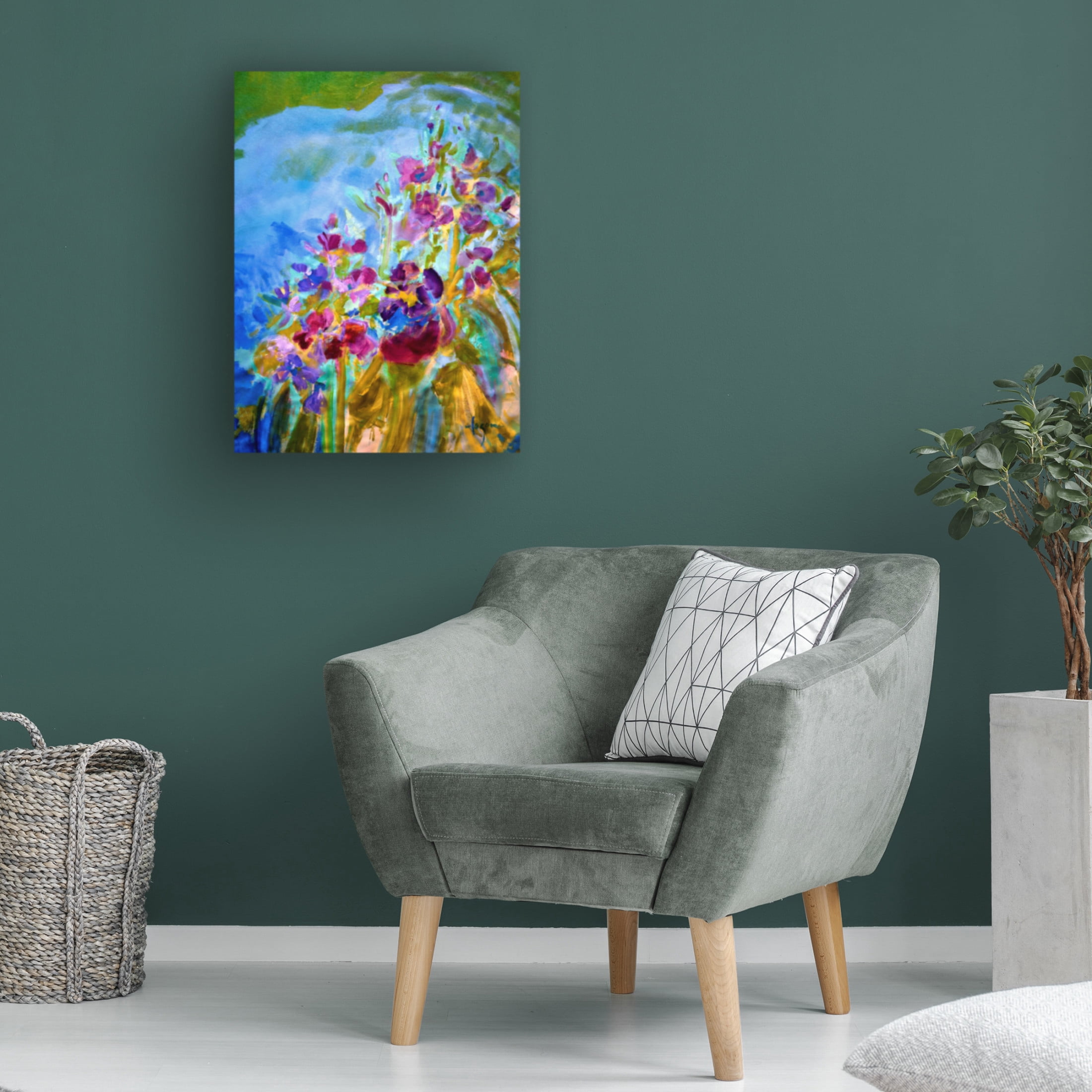 Canvas Wall Art - Dorothy Fagan 'Onamorningpond' Wall Art for Living Room, Bedroom, or Office D?cor by Trademark Fine Art - 24 x 32 Inches