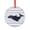 Pattern, variant on Nautical Nursery Art Whale Glass Ornament Xmas Decor Indoor Home Holiday Party Gifts Sea Animals Fish Whale Underwater World Round Christmas Ornament