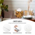 thumbnail image 2 of Kdxio Vintage Brown Plaid Sunflower Print Tissue Box Cover,Square Decorative PU Leather Facial Paper Case Organizer Holder Dispenser for Bathroom,Night Stands,Desk,Car 5.2''X5.2''X5.2'', 2 of 6