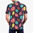 thumbnail image 4 of Balery Donuts1 Printed Men’s Short Sleeve Polo Shirt, Midweight Men's Shirt,Golf Polo shirts -Small, 4 of 9
