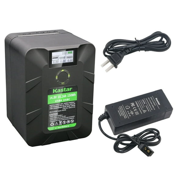 Kastar 1-Pack BP-Y150W V Mount Battery and D-Tap Charger Compatible with Sony PVM-9045QM / PVM-9045QM PVM-9L2 PXW-X320 XDCAM SRPC-1 SRW-1 SRW-9000 / SRW-9000PL UVW-100 UVW-100B WLL-CA50