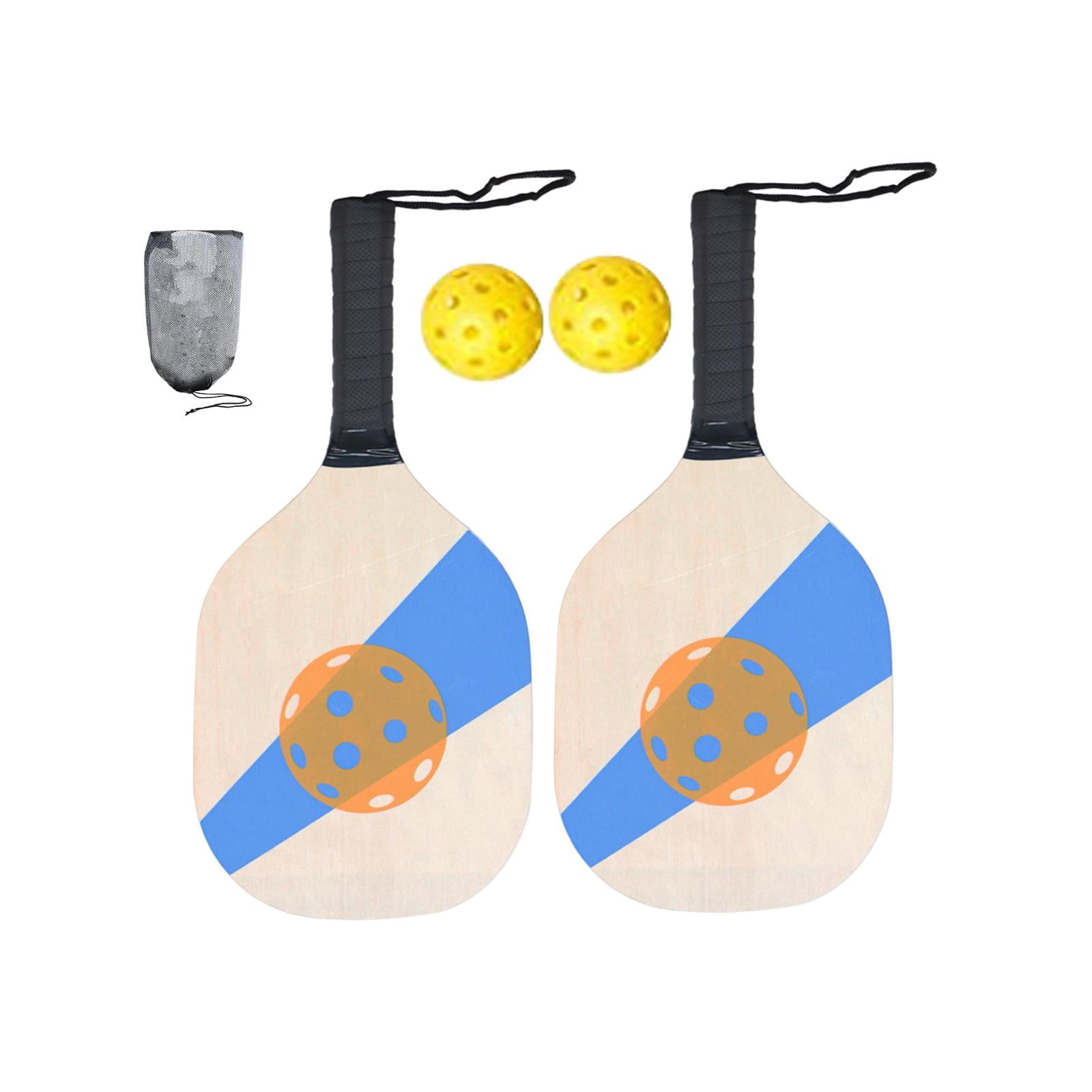 harayaa Pickleball Wood Paddle Set with Pillow Grip Beginner Racquets for Men Women Kids Style A
