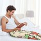 thumbnail image 5 of Balery Frog Hold Strawberry Pantalones de pijama para hombre, pijama ultraligero, pantalón de descanso-XX-Large, 5 of 6