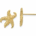 thumbnail image 1 of 10K Yellow Gold Starfish Earrings (14 X 11) Made In Peru 10e909, 1 of 5