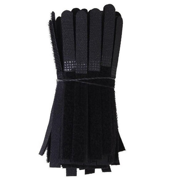 kjfeif Clearance 100PCS Strips Cable Rope Wire Organizer Reusable Black Organizer cables for Organizing Home, Office and Data Centers