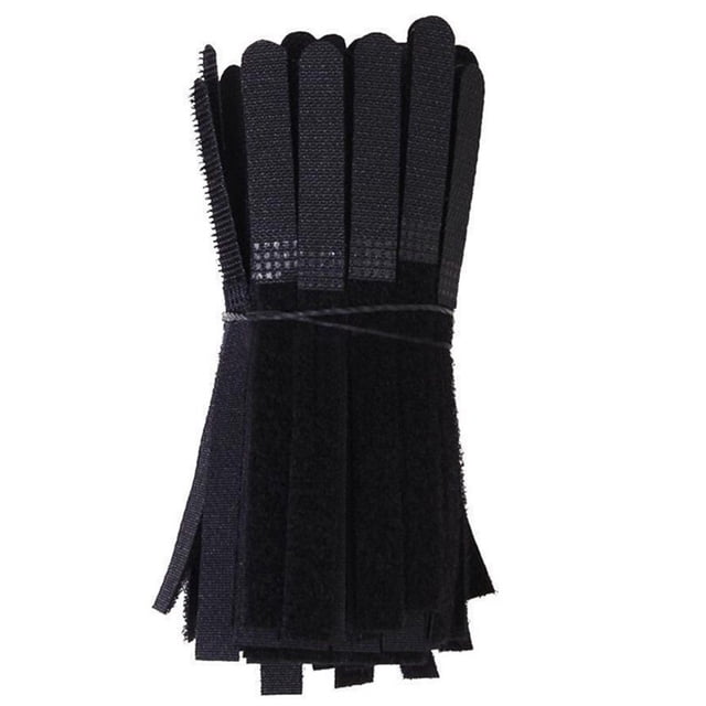 kjfeif Clearance 100PCS Strips Cable Rope Wire Organizer Reusable Black Organizer cables for Organizing Home, Office and Data Centers