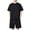 Black—Summer Outfits for Men, variant on BVOFAR Mens Workout 2 Piece Outfits Big and Tall Moisture Wicking Short Sleeve Shirts and Drawstring Running Shorts Lightweight Summer Tracksuits Cooling Athletic Sets White XL