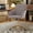 Gray, variant on Office Chair with Wide Backrest Gold Base Stable Metal Frame Velvet Upholstery 360 Rotation Support