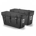 thumbnail image 4 of Dual-Side Electric Bike Rear Rack Cargo Bag with Buckle Fixation - 46L Total Capacity Hard Shell Bicycle Pannier for Delivery/Commuting, Reflective Design, Internal Compartments, Detachable PE Board,, 4 of 6