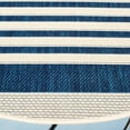 thumbnail image 5 of Safavieh Courtyard Caroline Striped Indoor/Outdoor Area Rug, Navy/Beige, 5'3" x 5'3" Round, 5 of 14