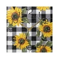 thumbnail image 5 of Sunflower with Black White Plaid Wall Clock 7.78" Non-Ticking Silent Battery Operated for Home Bedroom Office Kitchen Living Room, 5 of 10