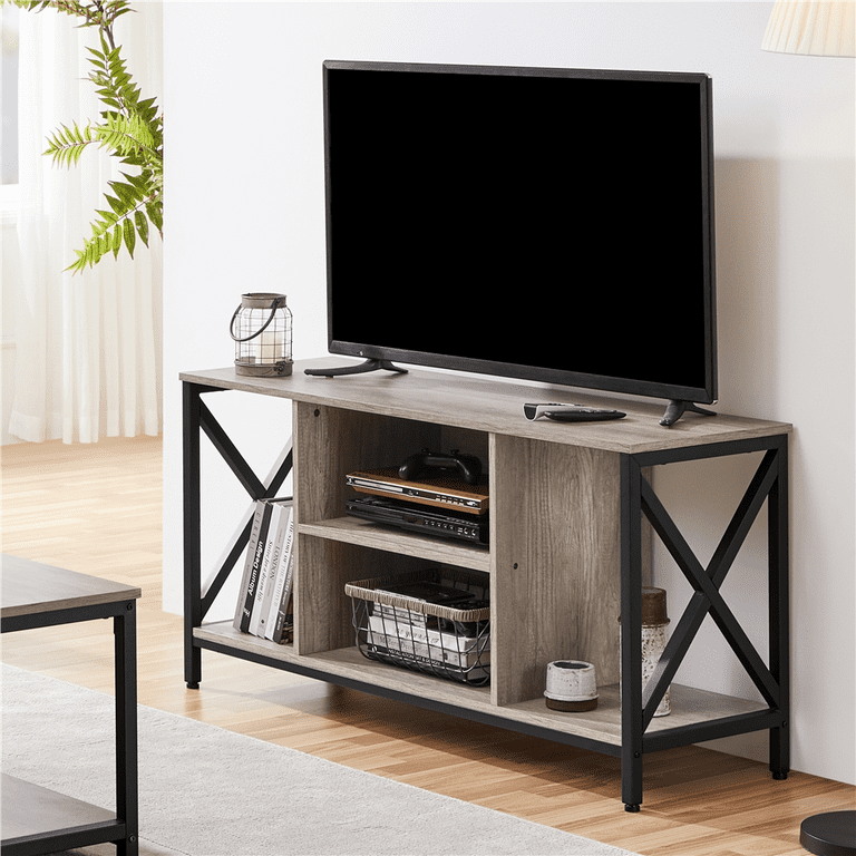 Alden Design 47 inch Wide TV Stand with Storage for Living Room