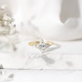 thumbnail image 4 of Rosec Jewels Certified Lab Grown Diamond 3 Stone Engagement Ring - 1 Carat Marquise Diamond Ring - EF-VS Grade - with Jewelry Box, 14K Yellow Gold, US 4.00, 4 of 8
