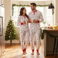 thumbnail image 4 of Christmas Family Pajamas Matching Set Santa Claus Tree Print Top Pant Sleepwear, 4 of 7