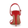 thumbnail image 3 of Kenneth Cole New York Womens Brandy 85 Suede Heel Sandals  Red 10 Medium (B,M), 3 of 3