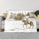thumbnail image 1 of Fotbe Horse Rider In Field Manta de Franela con Estampado, Manta Ultrasuave para Cama, Sofá, Auto, Hipoalergénica y Antibolitas-60"x50", 1 of 6