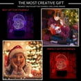 thumbnail image 2 of Super Mario Head 3D LED Optical Illusion Game Figure Action Acrylic Night Light with Remote 7 Colors Change Dimmable USB Powered Bedroom Decor Table L, 2 of 5