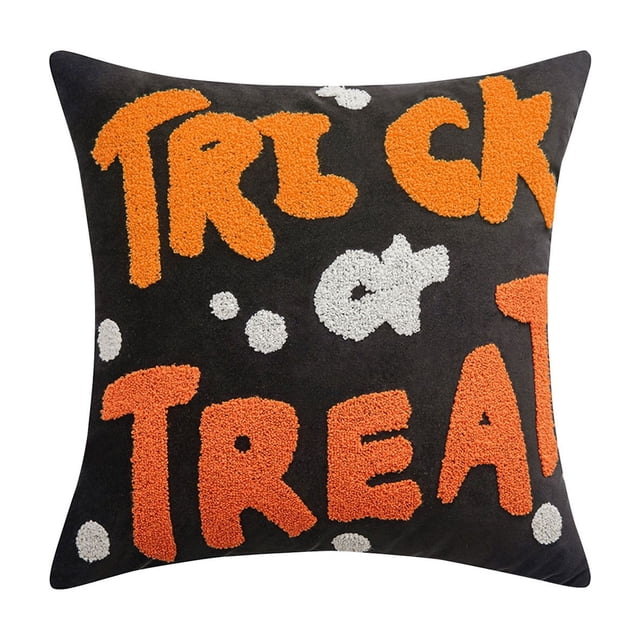 Decoración De Halloween Decoraciones De Halloween Fundas De Almohada Bordadas De Halloween para El Hogar Sala De Estar Sofá Decoración De Ambiente Festivo Fundas De Cojine(Buy 2 Save 10%)