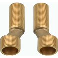 thumbnail image 1 of Offset Connection Tub Shower Faucet, Brass Elbow Reducer, Adjustable Swing Arm, 1/2 3/4 Offset Connection, 1/2 3/4 Offset Connection, Gold A, 1 of 3