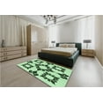 thumbnail image 4 of Ahgly Company Indoor Rectangle Patterned Mint Green Area Rugs, 2' x 4', 4 of 6