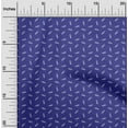 thumbnail image 2 of oneOone Cotton Poplin Medium Blue Fabric Retro Feather Dress Material Fabric Print Fabric By The Yard 42 Inch Wide, 2 of 5