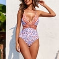 thumbnail image 3 of Gyrategirl Women's One Piece Swimsuit with Cover up Beach Skirt Sarong Two Piece Floral Printed Tummy Control Monokini Swimsuit Bathing Suit, 3 of 5