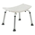 thumbnail image 2 of Flash Furniture HERCULES Series Tool-Free and Quick Assembly, 300 Lb. Capacity, Adjustable White Bath & Shower Chair with Non-slip Feet, 2 of 16