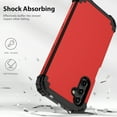 thumbnail image 5 of Dteck Case for Samsung Galaxy A14 5G,Shockproof Rubber Armor Silicone Rugged Case Hybrid Hard Back Phone Cover, Red, 5 of 7