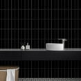 thumbnail image 2 of Clever Mosaics Peel and Stick Backsplash Self Adhesive Vinyl Black Finger Tile Kitchen Bathroom (10-Sheet), 2 of 6