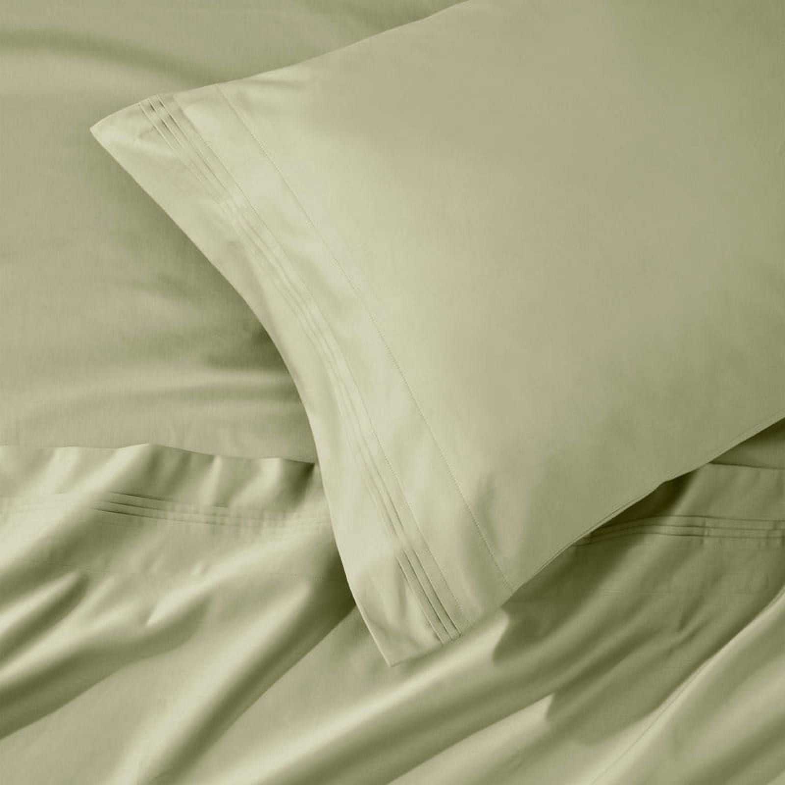 Superior 1000 Thread Count Egyptian Cotton Sheet Set, Deep Pocket Bed Sheets, King, Sage