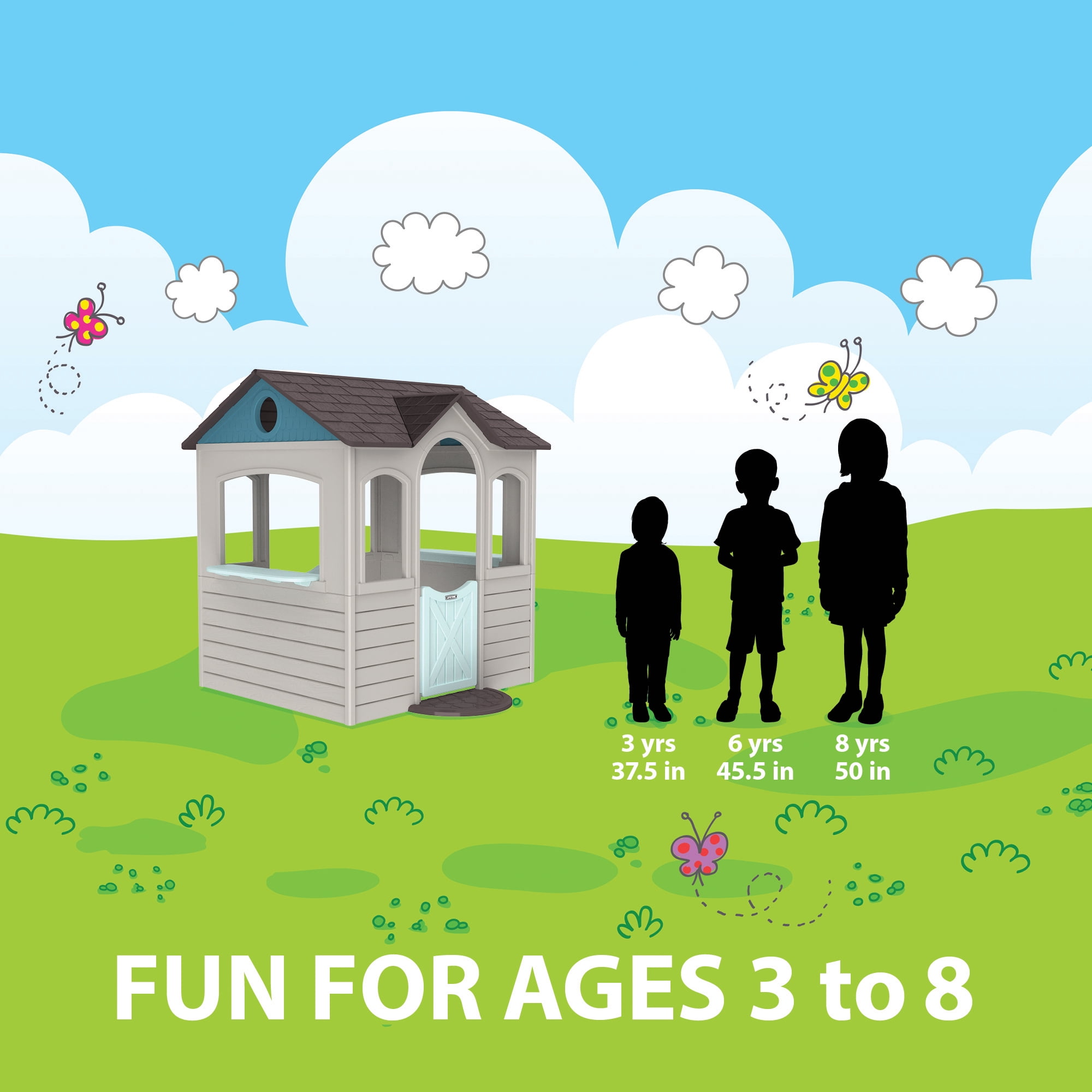 Lifetime Indoor/Outdoor Kids Playhouse