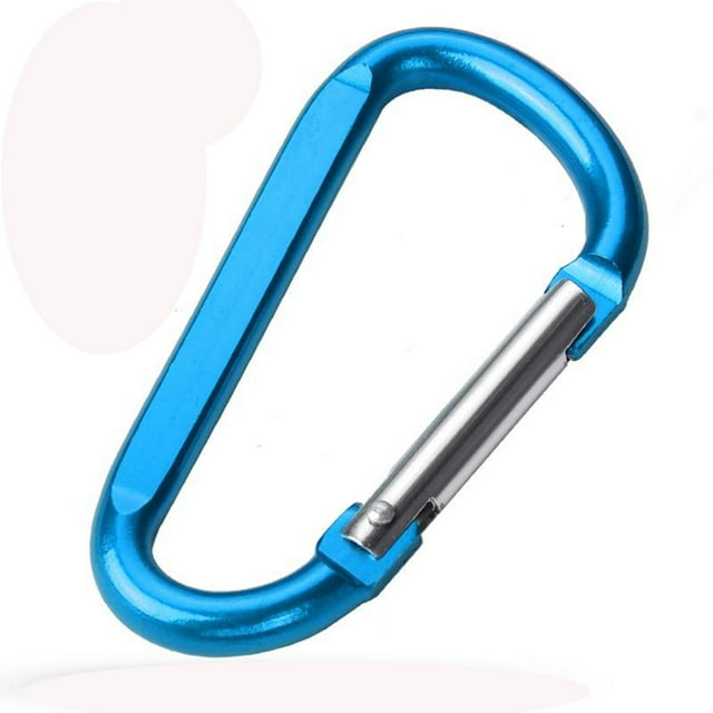 Carabiner 8cm Aluminum D Shaped Carabiner Large Aluminum Alloy External Hook Backpack Buckle Quick Draw Buckle Connection Ring