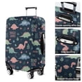 thumbnail image 5 of Dark Blue Themed Dinosaurs Pattern Luggage Cover Fashion Suitcase Cover Baggage Covers Fit 25-28 Inch Luggage (Go Travel), 5 of 5