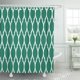 thumbnail image 1 of ABPHQTO Bonita cortina de ducha con enrejado preppy moderno femenino con trébol de cuatro hojas marroquí verde jade 150x180 cm, 1 of 1
