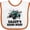 White and Orange, variant on Inktastic Four Wheeling off Roading Future 4 Wheeler Boys or Girls Baby Bib