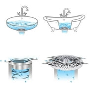 LEKEYE Drain Hair CatcherBathtub Shower Drain Hair TrapStrainer Stainless Steel Drain Protector