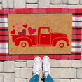 thumbnail image 2 of Felwors Welcome Front Door Mat Valentine's Day Floor Mat Holiday Mat Welcome Door Mat Polyester Door Mat, 2 of 4