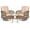 Beige & Light Brown, variant on VIVIJASON 3 Piece Pe Wicker Outdoor Patio Bar Set, Grey