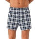 thumbnail image 1 of Pantalones cortos de cuadro con cinturilla elástica clásica para hombres INSPIRE CHIC del Día del Padre 36 Negro Gris, 1 of 6