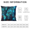 thumbnail image 6 of Acheng World Map Throw Pillow Cover Starry Sky Space Points Lines Shapes Planets Stars Universe Night Soft Solid Square Cushion Case,2 Pcs White, 6 of 6