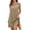 #0252-Khaki, variant on Pounoo Women's Casual Dresses Round Neck Sleeveless Sheer Panel Split Hem Sundresses Lightweight Loose Fit A Line Dresses Gift
