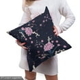 thumbnail image 5 of Ambesonne Navy Blue Fabric by the Yard Upholstery, Various Cherry Blossoms, 1 Yard, Pale Pink Dark Indigo, 5 of 5