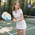 thumbnail image 5 of Juego de Raquetas de Pickleball de Fibra de Vidrio Ligera con 4 Pelotas y Bolsa Bandolera para Todos los Niveles B, 5 of 5