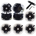 thumbnail image 4 of Ruedas para patines FREEDARE 58 mm con rodamientos 83A (paquete de 8), 4 of 7